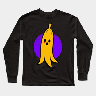 Boonana Spooky Cute Banana Kawaii Original Pun Cartoon Long Sleeve T-Shirt